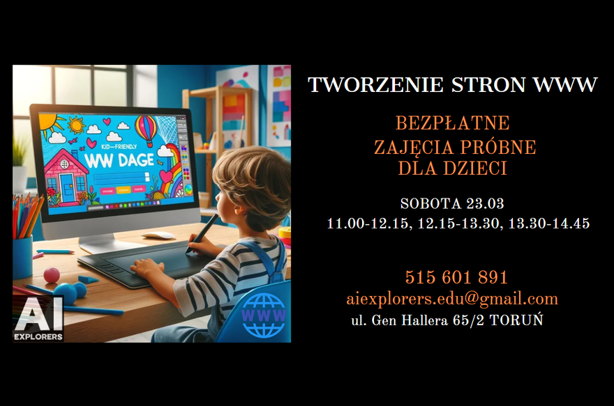 Tworzenie stron WWW. Bezpłatne zajęcia próbne